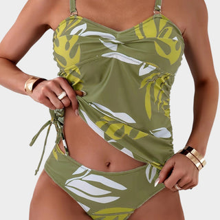 Carmen™ | Bikini con estampado tropical de hojas