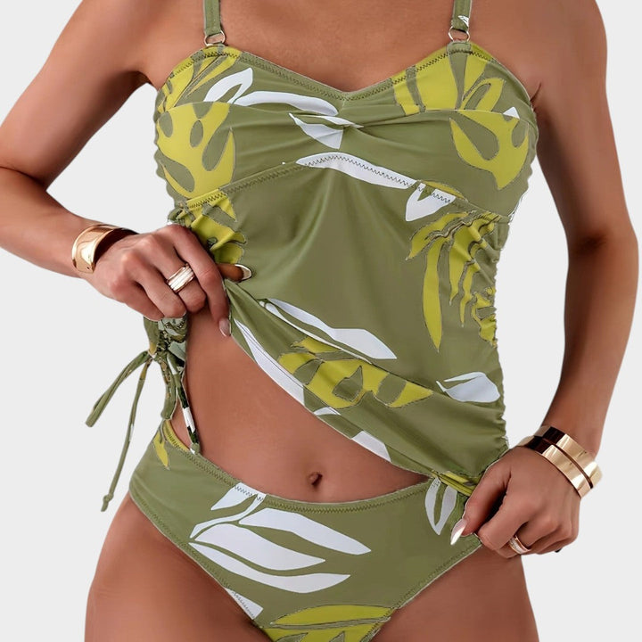 Carmen™ | Bikini con estampado tropical de hojas