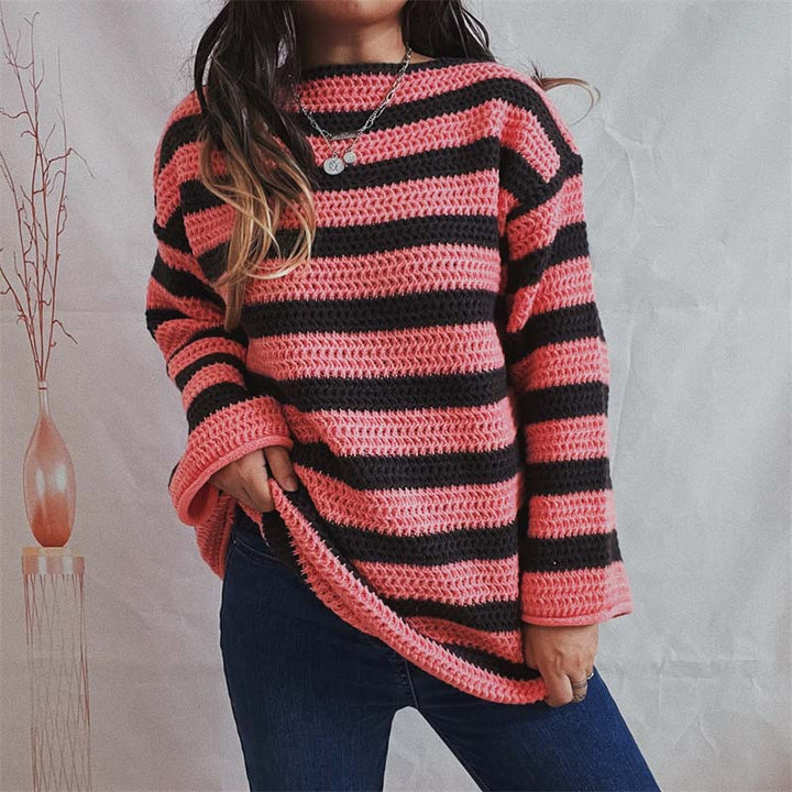 Suéter De Rayas Casual