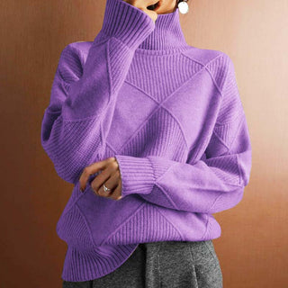Suéter De Tricot De Color Sólido