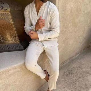 Elvoria | Conjunto de Lino de Verano para Hombre