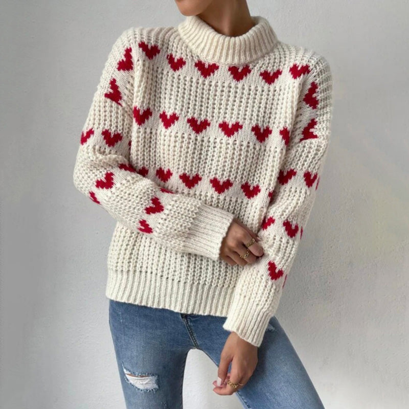 Pull Casual De Punto Corazón