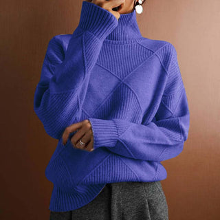 Suéter De Tricot De Color Sólido