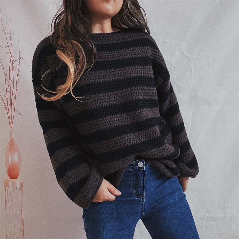 Suéter De Rayas Casual
