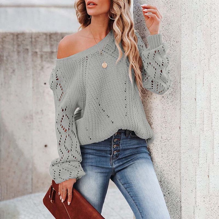 Suéter de Tricot Hueco Casual