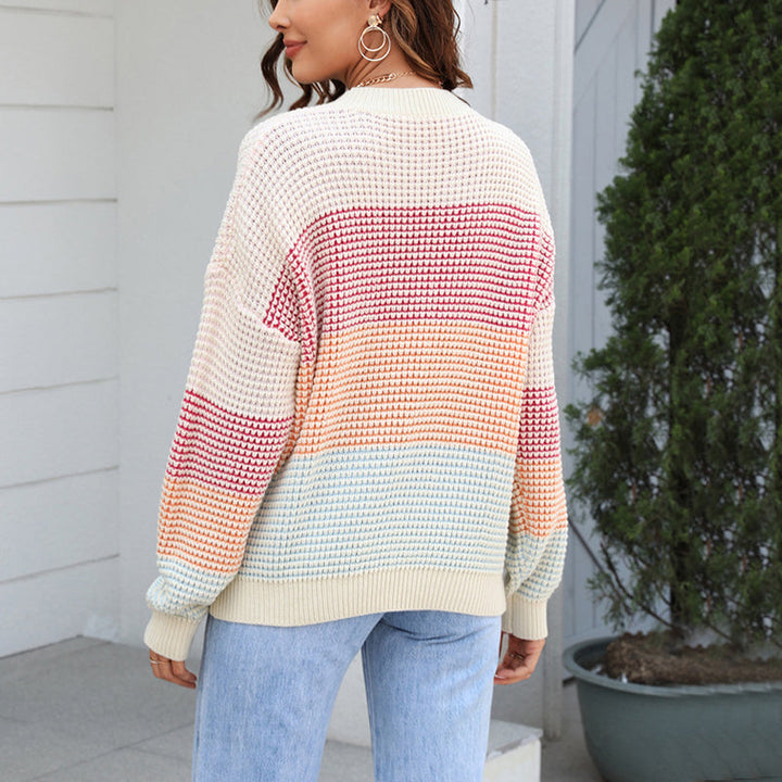 Pull De Tricot A Rayas De Colores