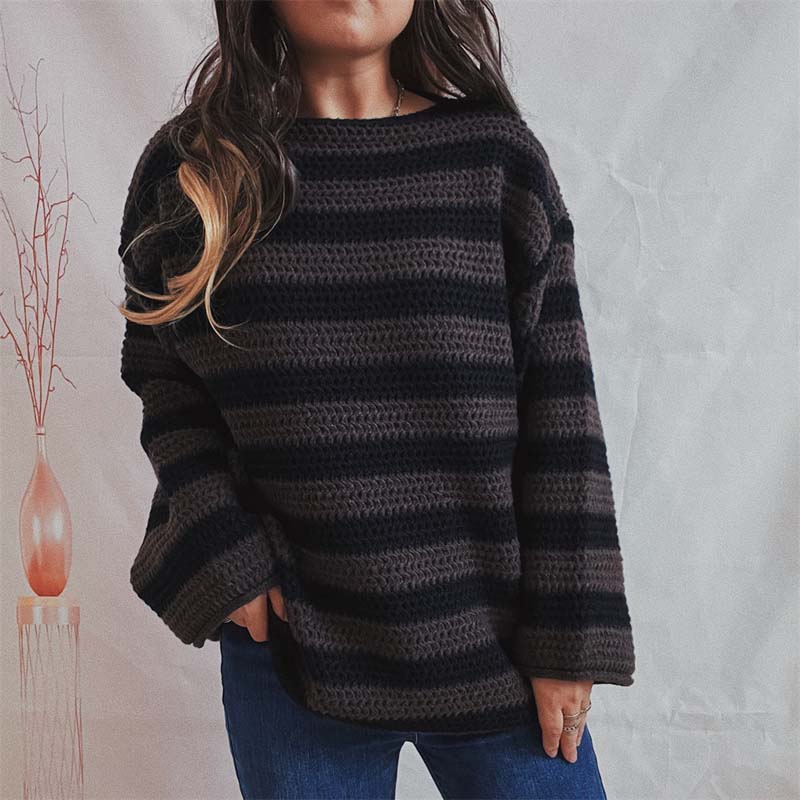 Suéter De Rayas Casual