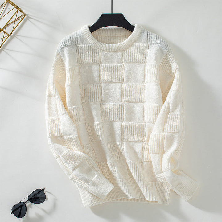 Suéter de Tricot Vintage Desenfadado
