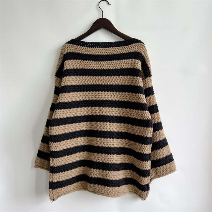 Suéter De Rayas Casual