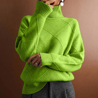 Suéter De Tricot De Color Sólido