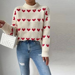 Pull Casual De Punto Corazón