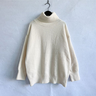 Suéter De Tricot Desenfadado De Color Sólido