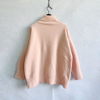 Suéter De Tricot Desenfadado De Color Sólido