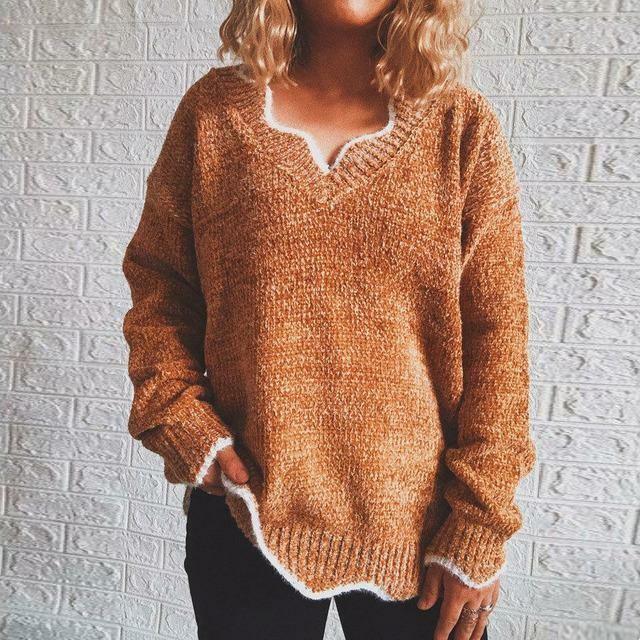 Pull Casual De Color Sólido