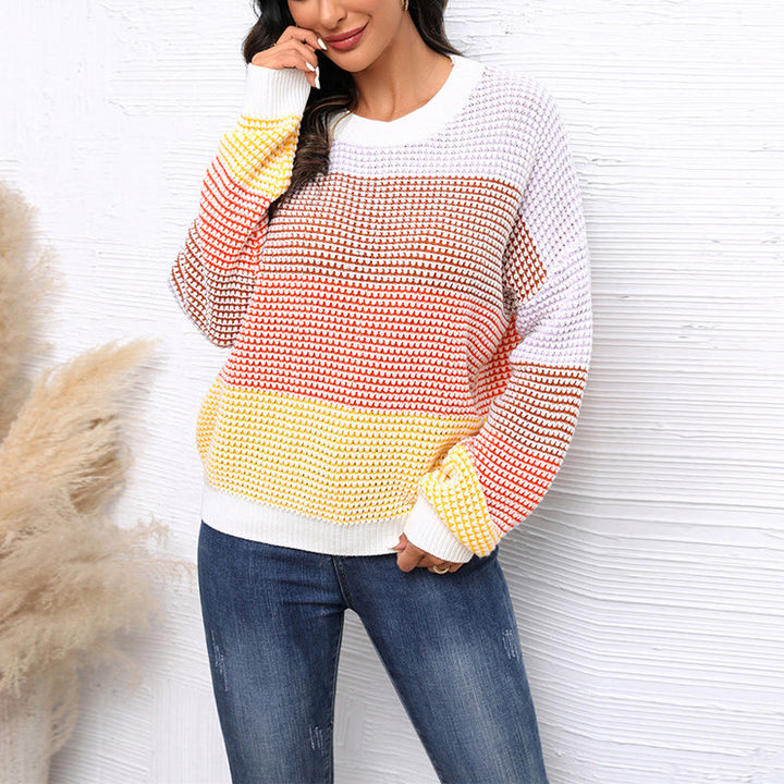 Pull De Tricot A Rayas De Colores