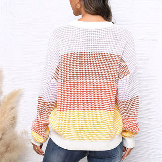 Pull De Tricot A Rayas De Colores
