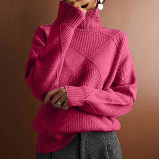 Suéter De Tricot De Color Sólido