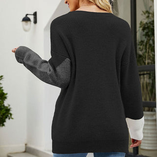 Pull De Tricot Patchwork Desenfadado