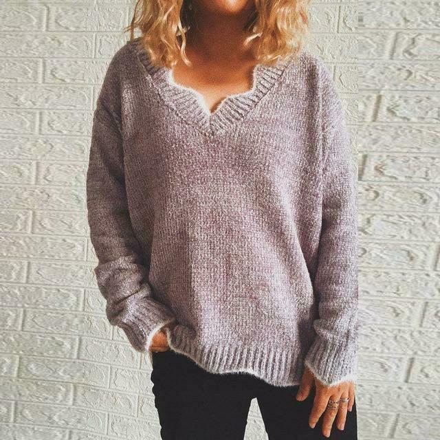 Pull Casual De Color Sólido