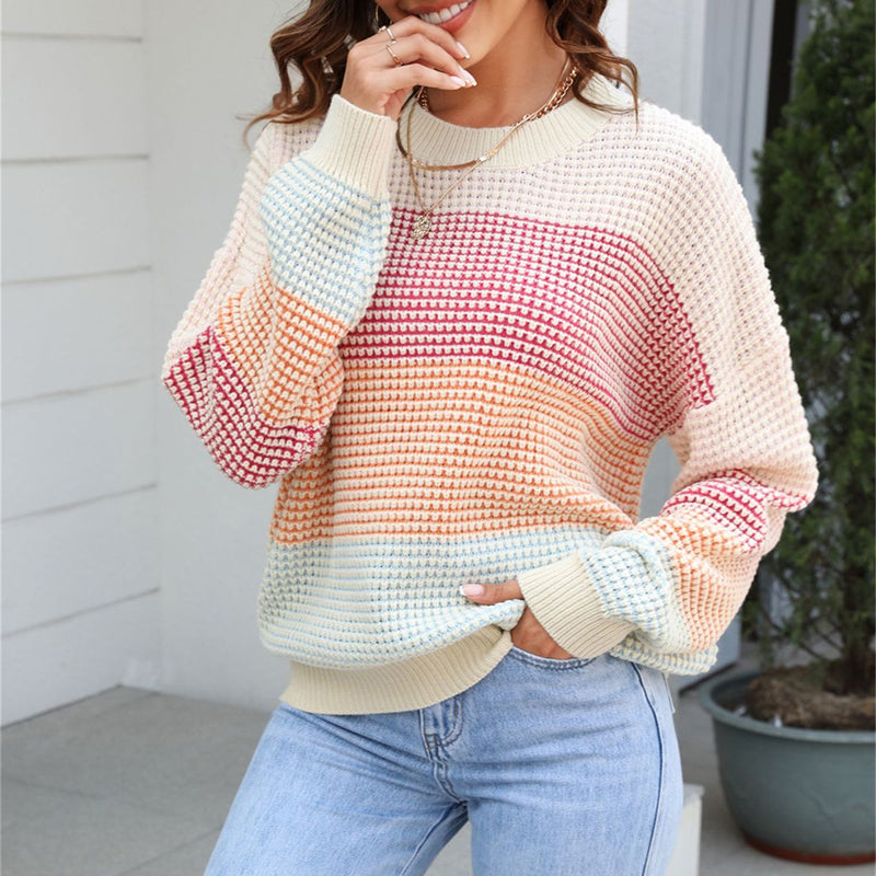 Pull De Tricot A Rayas De Colores