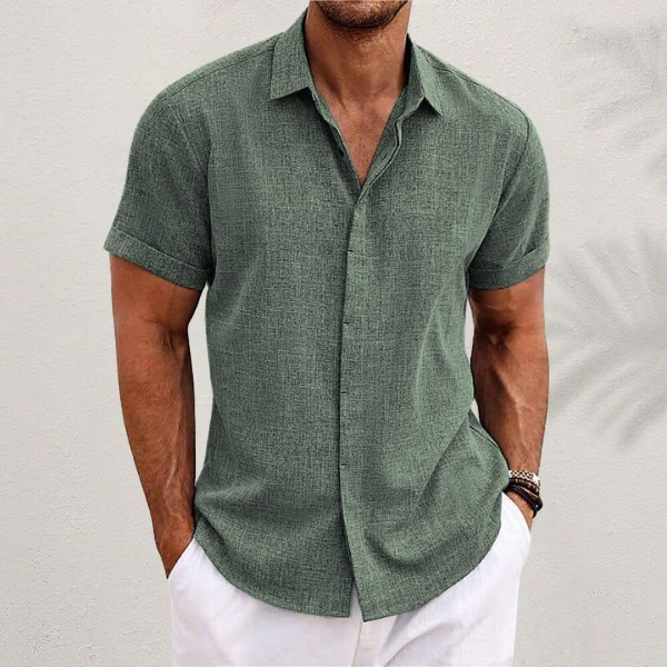 Elvoria | Camisa de lino clásica