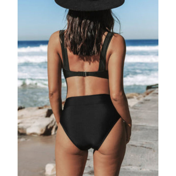 Noa™ | Traje de baño de cintura alta liso