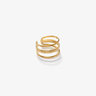 Anillo de tres láminas