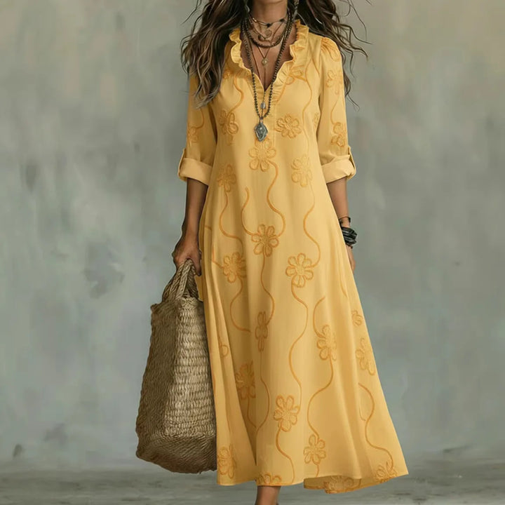 Sienna™ | Vestido de Verano con Flores que Disimula la Barriga
