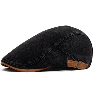 Elvoria | Gorro plano de denim premium