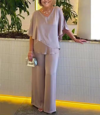 Elvoria | Camilia - Conjunto de dos piezas de glamour sin esfuerzo