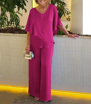 Elvoria | Camilia - Conjunto de dos piezas de glamour sin esfuerzo
