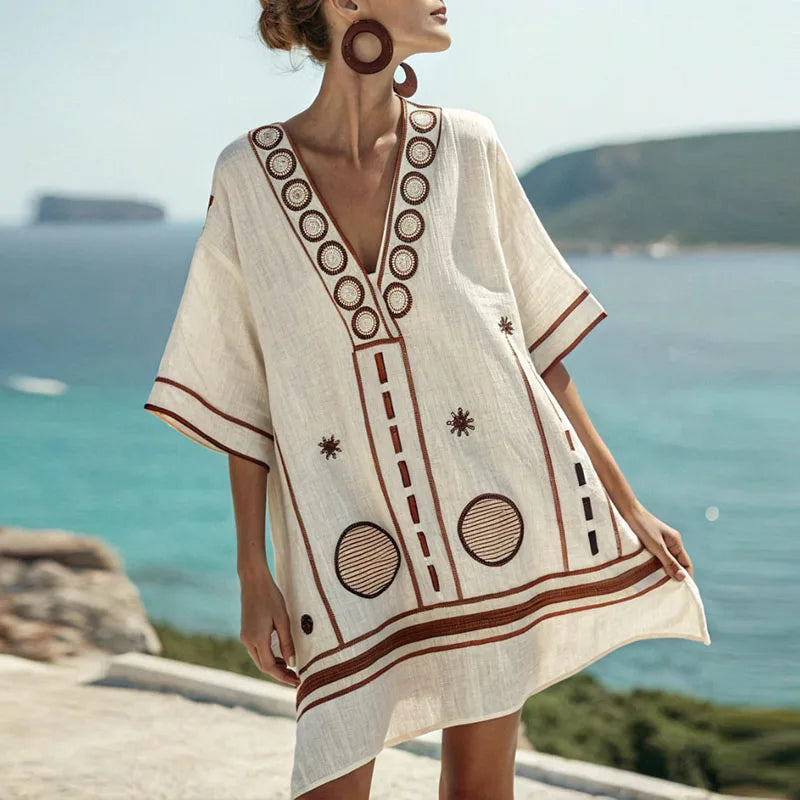 Elvoria | Gwen - Elegante y Cómoda Vestido de Playa para Días Calientes