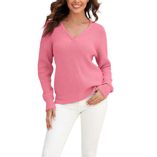 Jersey De Punto Casual De Color Sólido