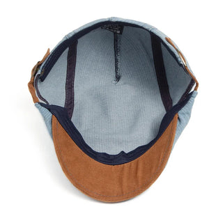 Elvoria | Gorro plano de denim premium