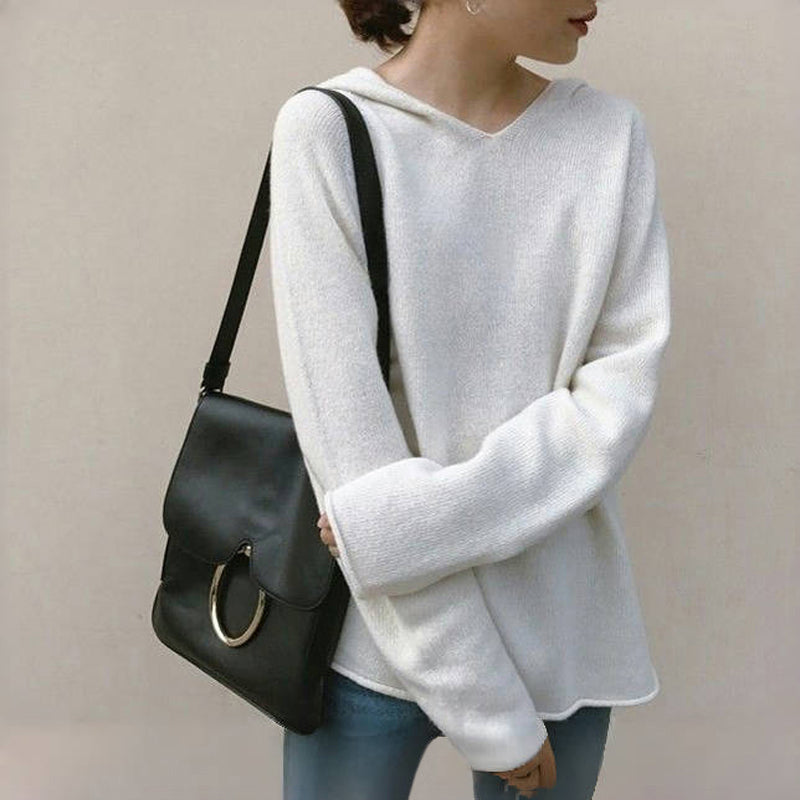 Sudadera Con Capucha De Color Sólido