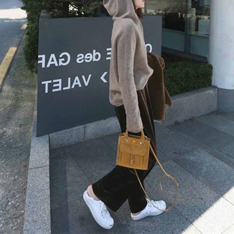 Sudadera Con Capucha De Color Sólido