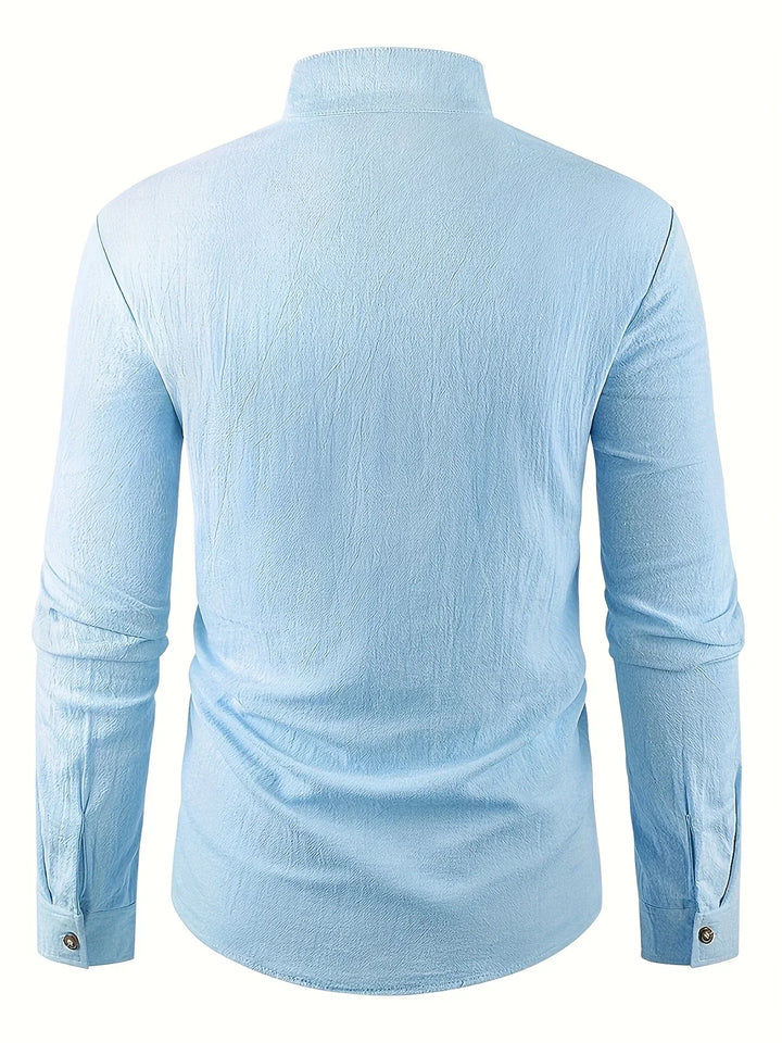 Elvoria | Camisa ligera de algodón de manga larga