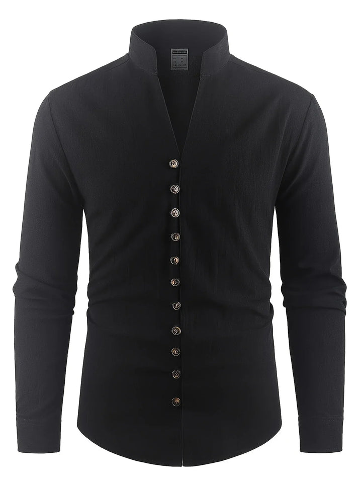 Elvoria | Camisa ligera de algodón de manga larga