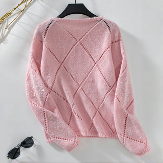Suéter de Tricot Hueco Casual