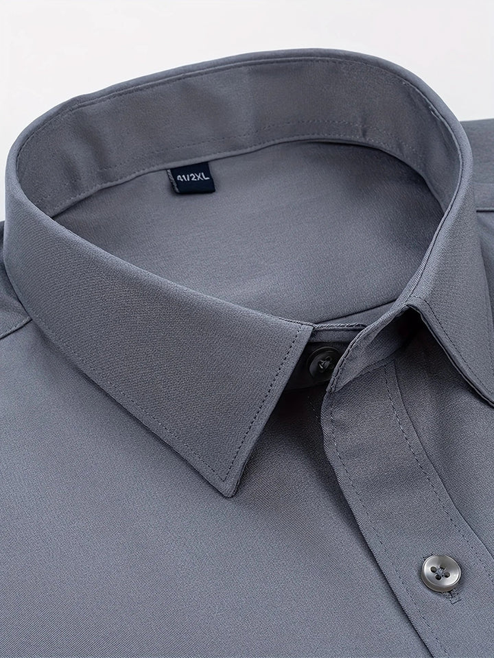 Elvoria | Camisa elegante de manga larga con botones