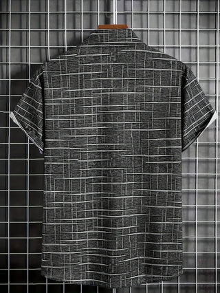 Elvoria | Camisa elegante de rayas y cuadros