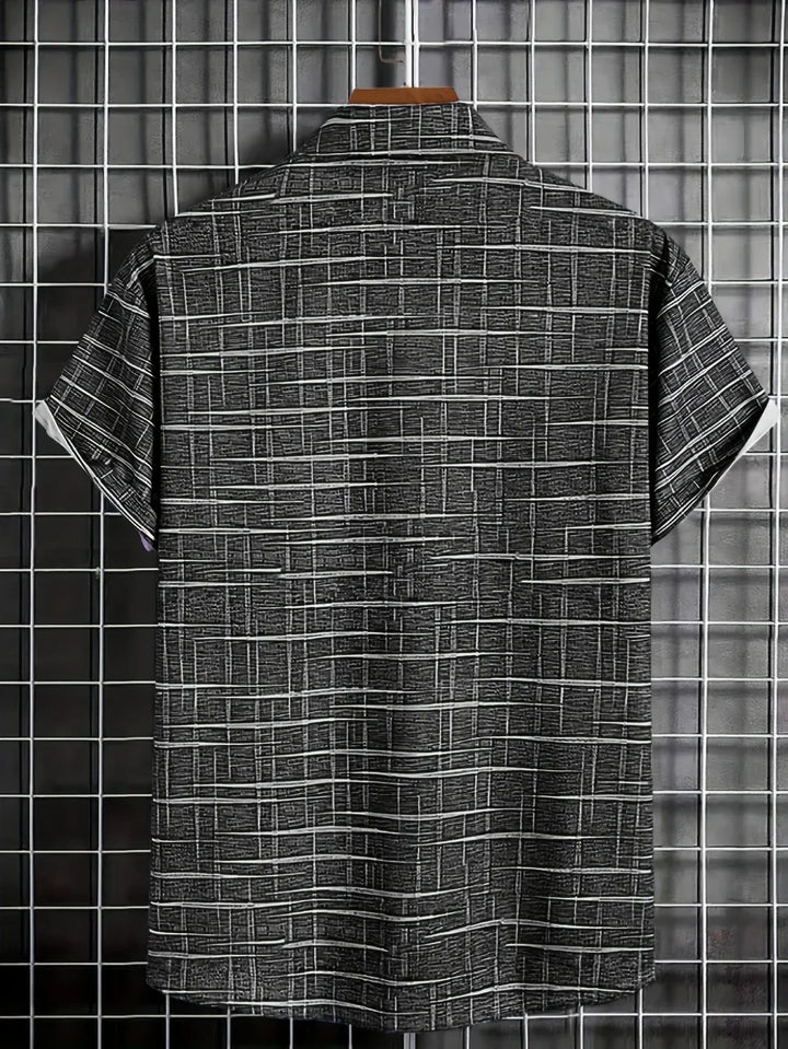 Elvoria | Camisa elegante de rayas y cuadros