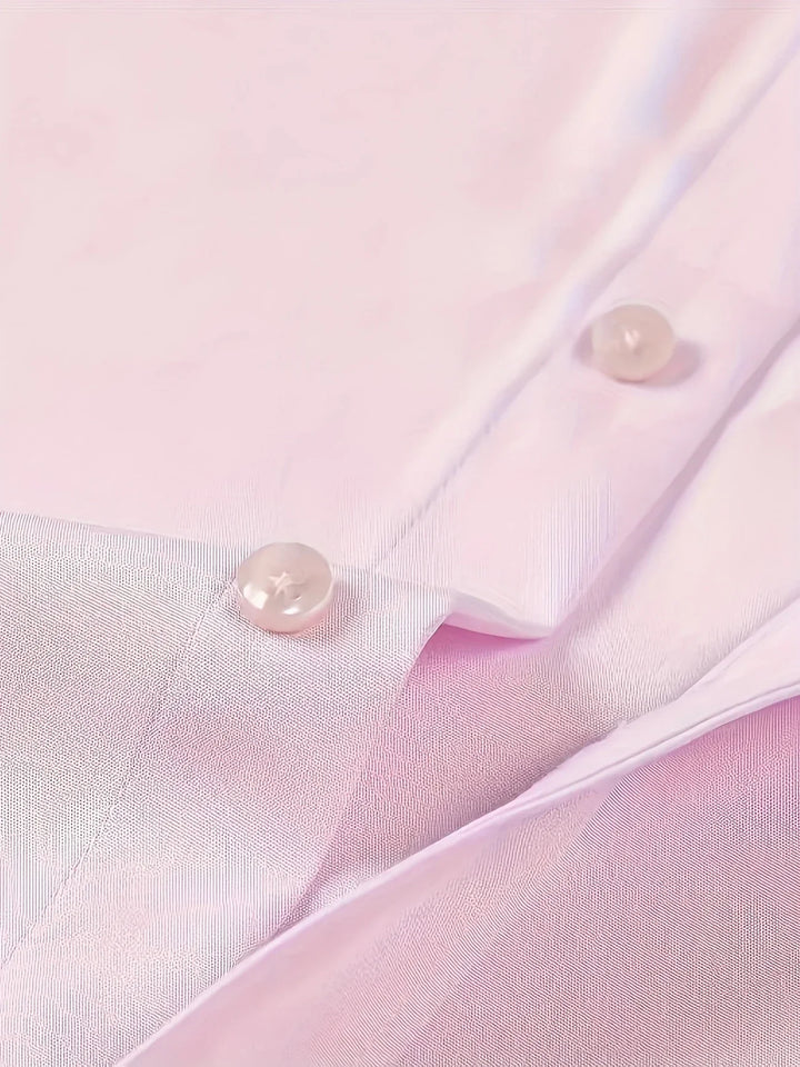 Elvoria | Camisa elegante de manga larga con botones