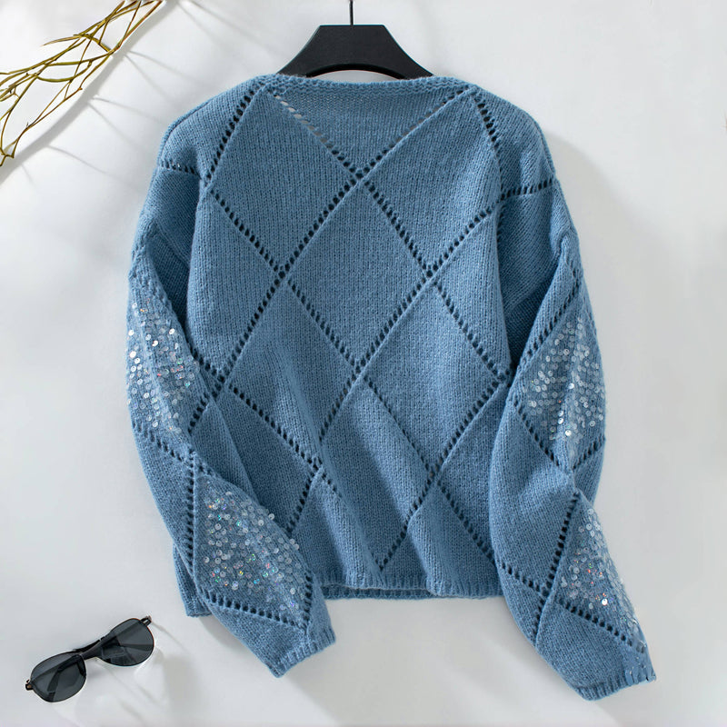 Suéter de Tricot Hueco Casual