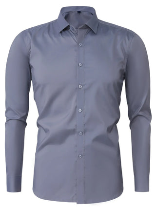Elvoria | Camisa elegante de manga larga con botones