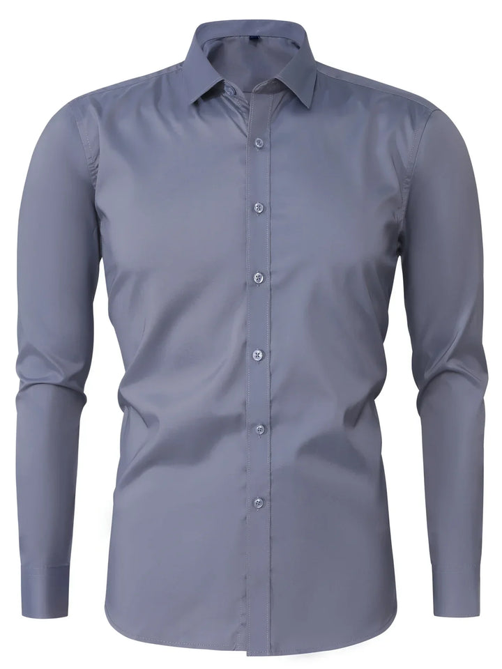 Elvoria | Camisa elegante de manga larga con botones