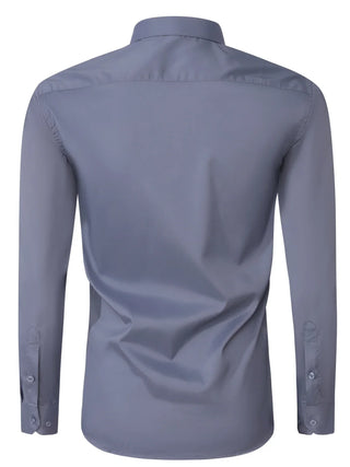 Elvoria | Camisa elegante de manga larga con botones