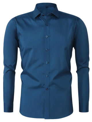 Elvoria | Camisa elegante de manga larga con botones