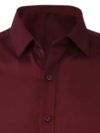 Elvoria | Camisa elegante de manga larga con botones