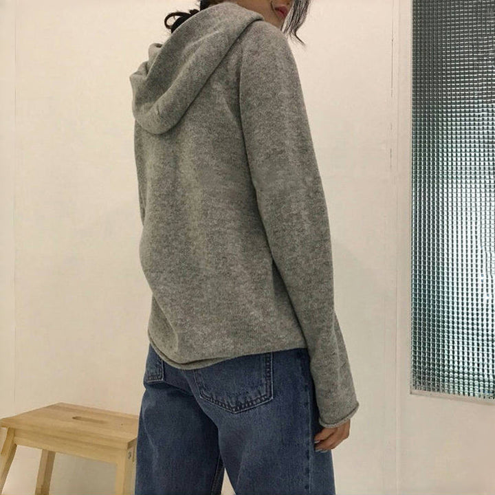 Sudadera Con Capucha De Color Sólido